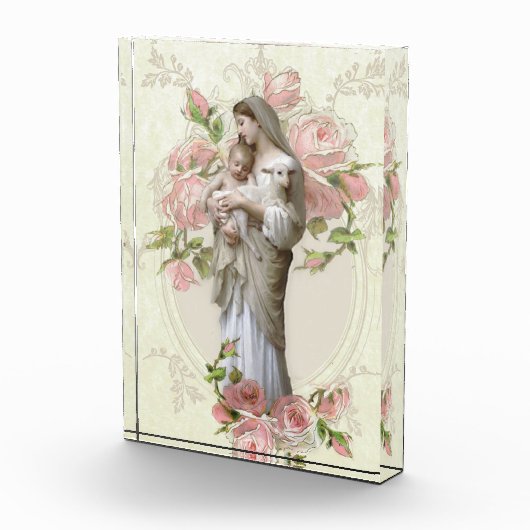 Religiöses katholisches Vintages Andenken Fotoblock (Rechts)