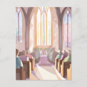 Religiöses Kirchenwasser | Holiday Prayer Postkarte (Vorderseite)