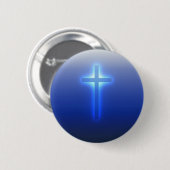Religiöses Kreuz | Christlich Button (Vorne & Hinten)