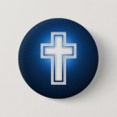 Religiöses Kreuz | christlich Button (Vorderseite)