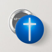Religiöses Kreuz | Christlich Button (Vorne & Hinten)