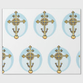Religiöses Kreuz Geschenkpapier (Flach)