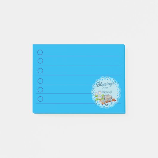 Religiöses Leben Segen Post-it Klebezettel (Vorderseite)