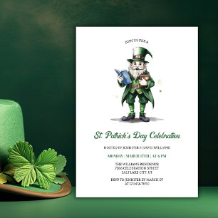 Religiöses Leprechaun St Patricks Day Party Einladung