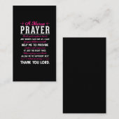 Religiöses Nurse Gebet Christlicher Krankenpfleger Visitenkarte (Vorne/Hinten)