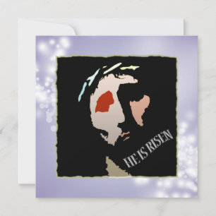 Religiöses Oster Jesus Bibel Verse Zitat Risen Einladung