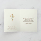 Religiöses Oster Jesus Lamb Gebet Feiertagskarte (Innenseite)