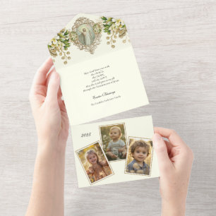 Religiöses Ostergebetet Foto Auferstehung All In One Einladung