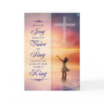 Religiöses Osterkreuz Jesaja 24:14