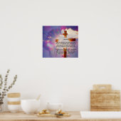 Religiöses Osterposter - Jesus und Kreuz Poster (Küche)