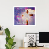 Religiöses Osterposter - Jesus und Kreuz Poster (Heimbüro)