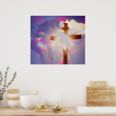 Religiöses Osterposter - Jesus und Kreuz Poster (Küche)