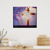Religiöses Osterposter - Jesus und Kreuz Poster (Küche)