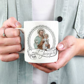 Religiöses St. Joseph Schutzgebet Vintag Tasse
