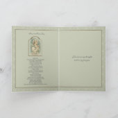 Religiöses St. Lucy Katholisches Gebet Augen Vinta Karte (Innenseite)