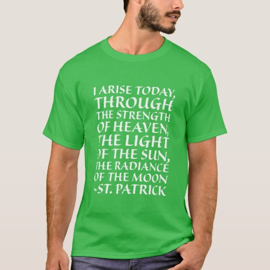 Religiöses St. Patrick Irisch römisch-katholisches T-Shirt (Vorderseite)