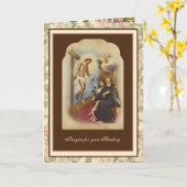 Religiöses St. Peregrine Cancer Healing Gebet Karte (Gelbe Blume)