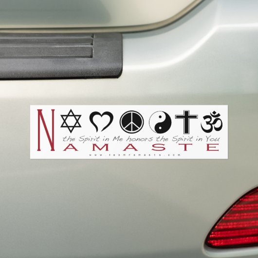 Religiöses Symbol Namaste Autoaufkleber (Auf Auto)