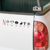 Religiöses Symbol Namaste Autoaufkleber (Auf Lkw)