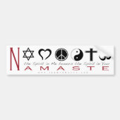 Religiöses Symbol Namaste Autoaufkleber (Vorne)