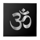 Religiöses Symbol von Hinduismus Pranava Fliese (Vorderseite)