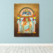 Religiöses Symbol von Saint Matthew aus dem 6. Jah Leinwanddruck (Insitu (Holzboden))