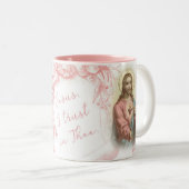 Religiöses Vertrauen Jesuss I in Thee Gnade Zweifarbige Tasse (VorderseiteRechts)