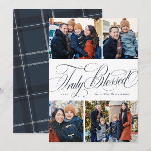Religiöses Weihnachten vier Foto elegant navy