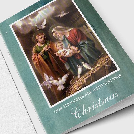Religiöses Weihnachts-Beileid Feiertagskarte