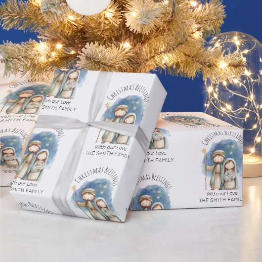 Religiöses Weihnachtspapier - Geburt Christi Geschenkpapier (Feiertage)