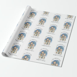 Religiöses Weihnachtspapier - Geburt Christi Geschenkpapier