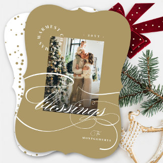 Religiöses Weihnachtssegment Kalligrafisches Foto Feiertagskarte
