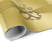 Religious 50 th Wedding Anniversary Wrapping Paper Geschenkpapier (Rolleneckpunkt)