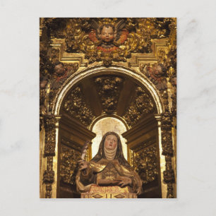 Religious art representing Santa Teresa Feiertagspostkarte