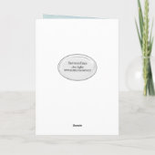 Religious Beach Wedding White Card Karte (Rückseite)
