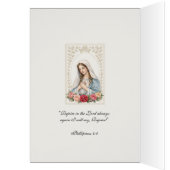 Religious Blessed Mary Floral Roses Scripture (Innen (Links))