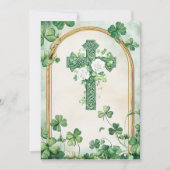 Religious Catholic Irish Celtic Cross Condolence Dankeskarte (Vorderseite)