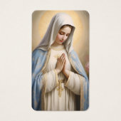 Religious Catholic Prayer Virgin Mary Cross Card (Vorderseite)