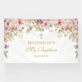 Religious Celebration Floral Orchids backdrop Banner (Horizontal)