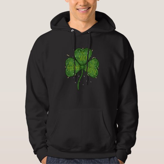 Religious Christian Catholic St Patricks Day Irish Hoodie (Vorderseite)