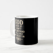 Religious Christian Faith Quote  Kaffeetasse (Vorderseite Links)