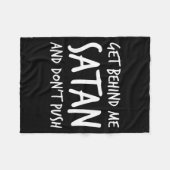 Religious Christian Jesus Get Behind Me Satan And  Fleecedecke (Vorderseite (Horizontal))
