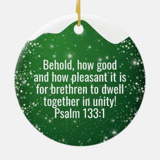 Religious Christian Scripture Divine Passage ⛪️ 🎄 Keramik Ornament (Hinten)