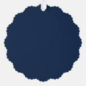 Religious Christmas Bible Verse Nativity Scene Ornament Karte (Rückseite)