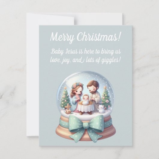 Religious Christmas Greeting Card for Kids Einladung (Vorderseite)