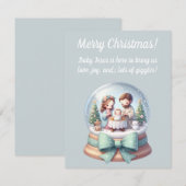 Religious Christmas Greeting Card for Kids Einladung (Vorne/Hinten)