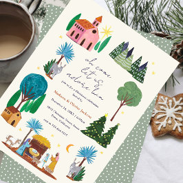 Religious Christmas Nativity Scene Party Einladung