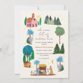 Religious Christmas Nativity Scene Party Einladung (Vorderseite)