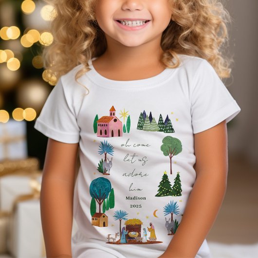 Religious Christmas Nativity Scene T-Shirt