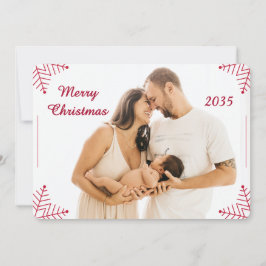 Religious Christmas Photo Card with Scripture  Feiertagskarte